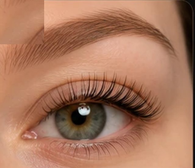 Rehaussement de cils et teinture — visuel illustratif